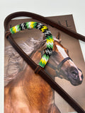 “Neon Lights” Beaded Headstall