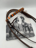 “Go Pokes” Beaded Browband Headstall