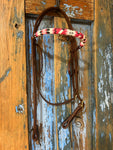 “Pink Pony” Beaded Browband Headstall