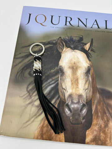 “Wild Horses” beaded keychain