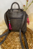 Revamped, Brand New, SAK purse/backpack with KTbeadwork